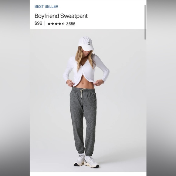 Vuori Womens Boyfriend Jogger Lilac Heather Purple - Picture 4 of 5